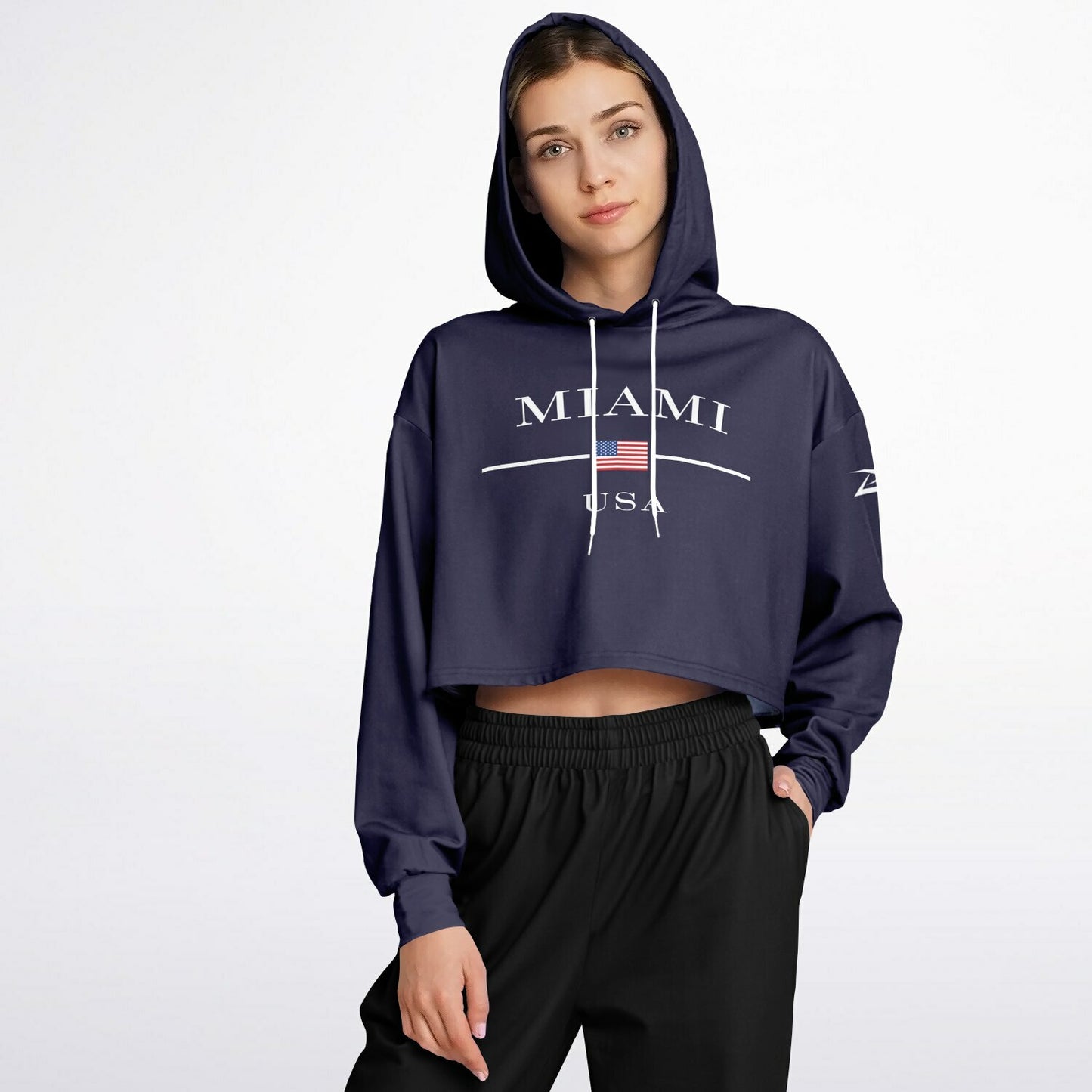 Miami | Women's Athletic crop Hoodie - BullyTrend