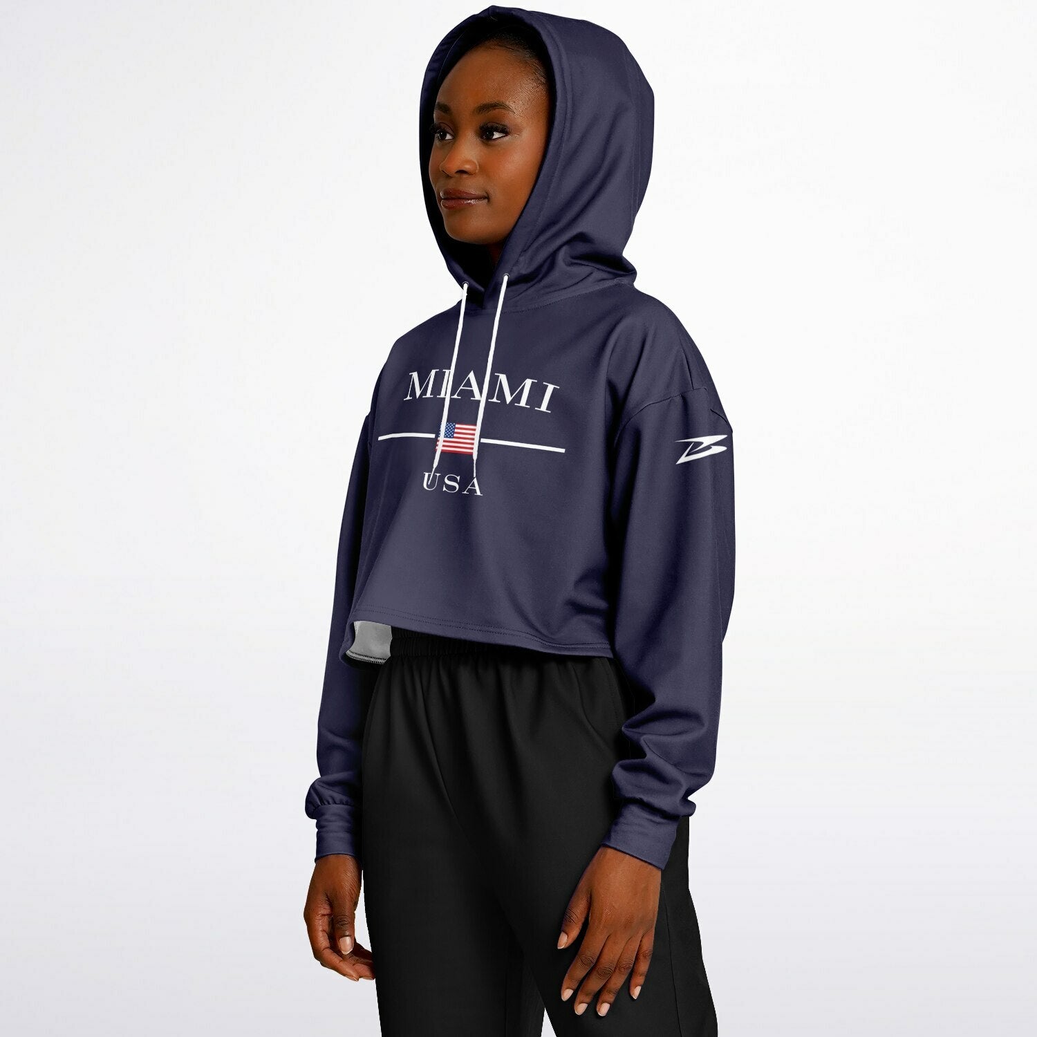 Miami | Women's Athletic crop Hoodie - BullyTrend