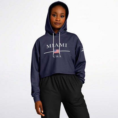 Miami | Women's Athletic crop Hoodie - BullyTrend