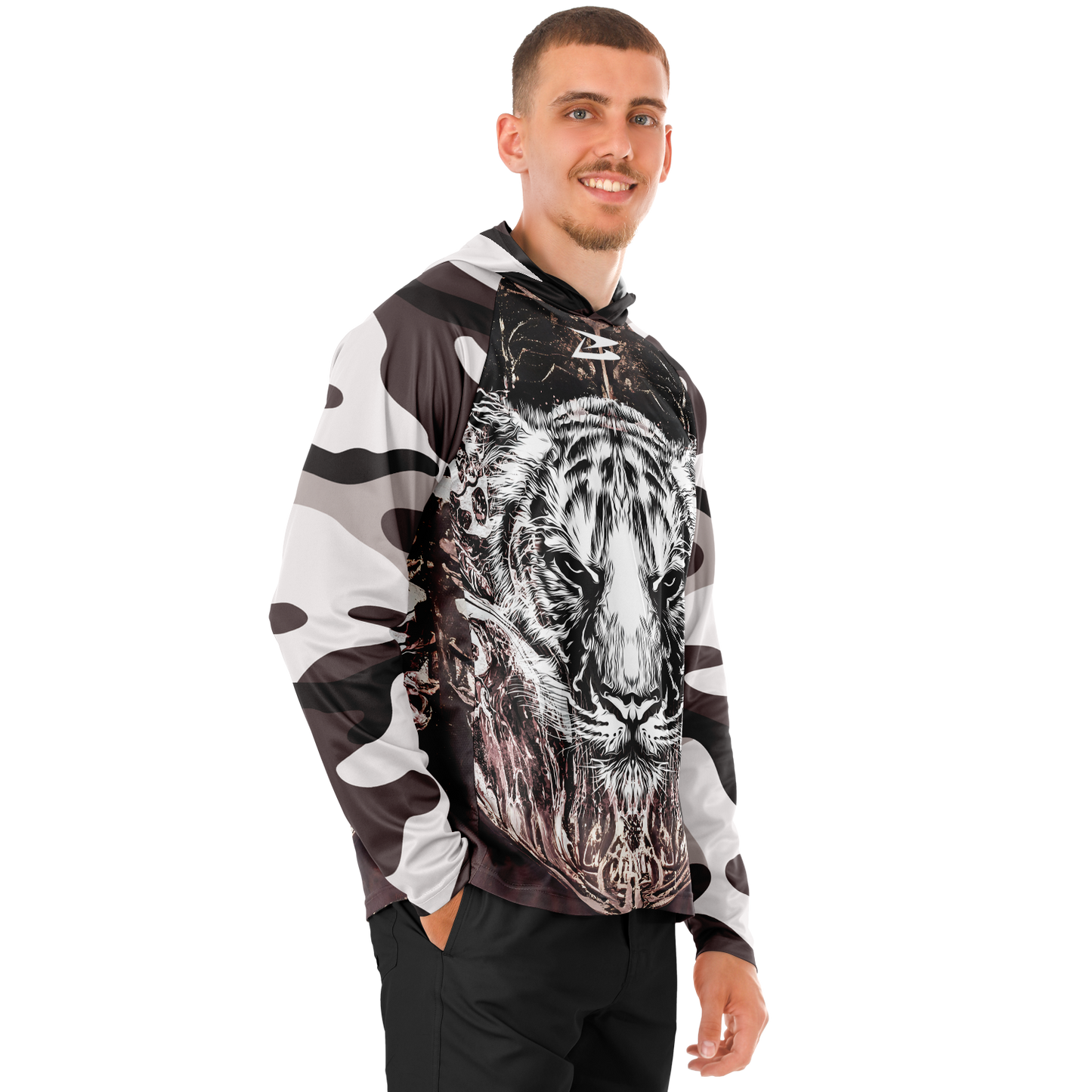 Scranton | Men's Long Sleeve Hooded Performance Shirt - BullyTrend