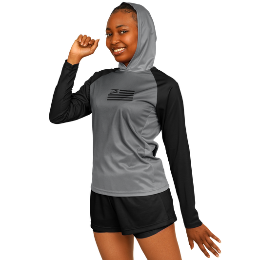 BullyPro | Women's Long Sleeve Hooded Performance Shirt - BullyTrend